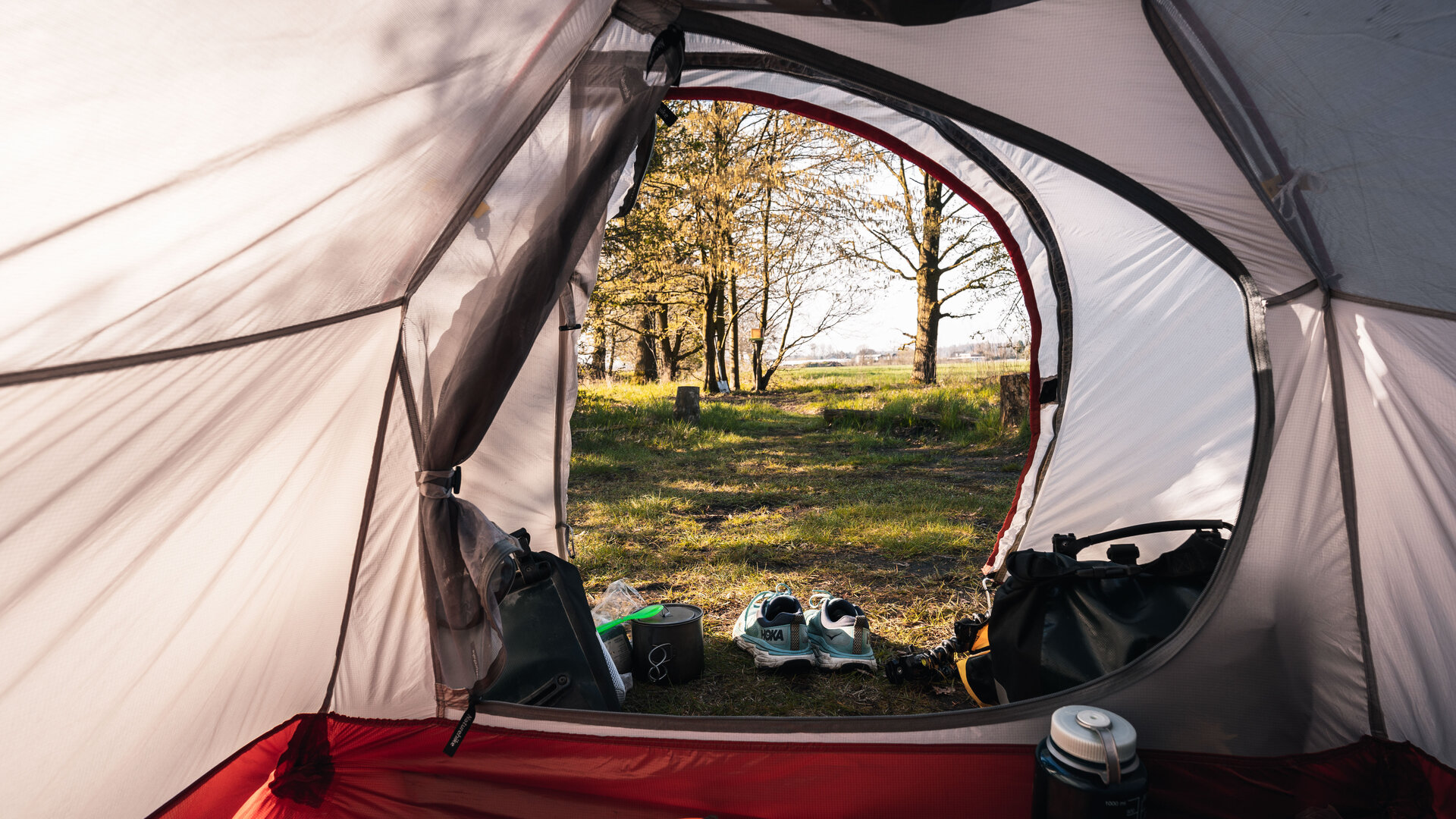 Peaceful tent camping in nature 5